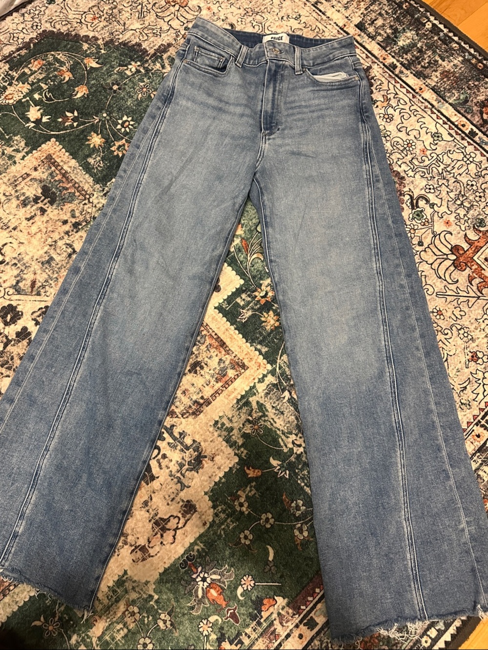 High-Rise Wide Leg Light Blue Jeans
